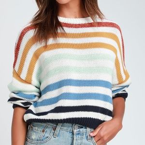 Multi striped sweater